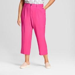 Women's Plus Size Relaxed Suit Pants- A New Day™ Pink