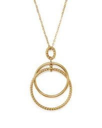 Interlocking Circle Pendant Necklace in 14K Yellow Gold, 24" - 100% Exclusive