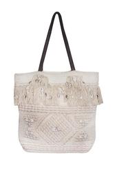 Acc Bag Md Tote Summer Tribe-Natural