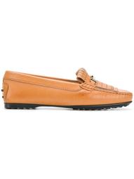 embossed style loafers