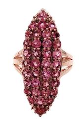 18K Rose Gold Vermeil Pink Tourmaline Ring