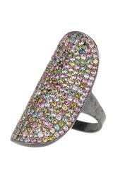 Farrah Sterling Silver Tourmaline Shield Ring