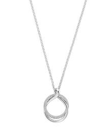 Swarovski Exact Circle Crystal Pav Pendant Necklace