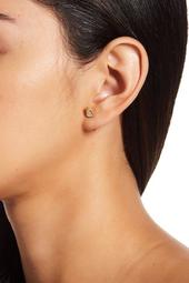 Vogel White Topaz Front/Back Earrings