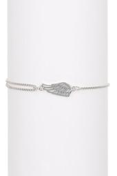 Sterling Silver Wing Station Pull Chain Bracelet