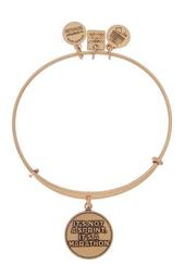 Charity By Design 'It's Not A Sprint' Charm Expandable Wire Bracelet