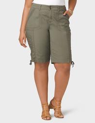 Plus Size Signature Fit Lace Up Skimmer Shorts