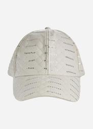 Faux Leather Quilted Ball Cap