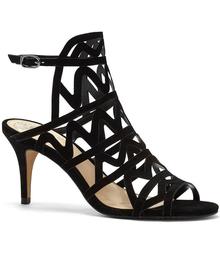 Vince Camuto Prisintha Suede Caged Ankle Strap Dress Sandals