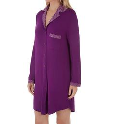 Shadowline Before Bed 36 Inch Notched Collar Sleepshirt 65044