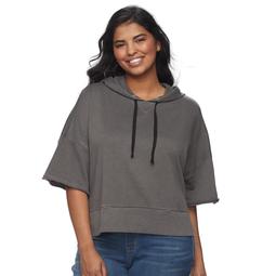 kohls cropped hoodie