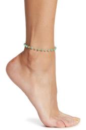 Semi-Precious Beaded Chain Anklet