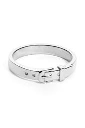 Sterling Silver Polished Buckle Ring