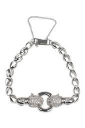 CZ Accented Panther Bracelet