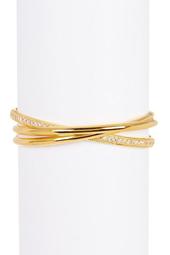 CZ Triple Roll Stackable Bangle