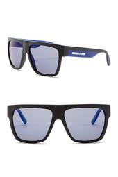 57mm Flat Top Square Sunglasses