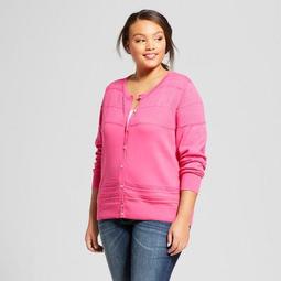 Women's Plus Size Long Sleeve Any Day Cardigan - A New Day™ Pink