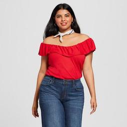 Women's Plus Size Sleeveless Knit Top - A New Day™ Red