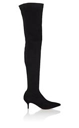 Braila Stretch-Suede Over-the-Knee Boots