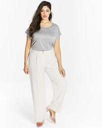 D Ring Belted Wide Leg Trousers