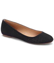 Lucky Brand Everlee Perforated Nubuck Leather Ballet Flats