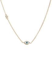 Lilian 18K Yellow Gold Plated Sterling Silver Crystal Eye Pendant Necklace