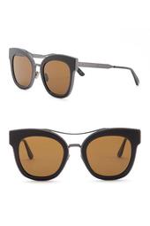 50mm Browbar Cat Eye Sunglasses