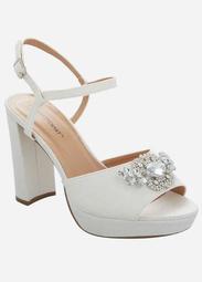 Jewel Strap High Heel Sandal - Wide Width
