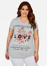 Embellished Love Graphic Tee