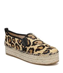 leopard print platform espadrilles