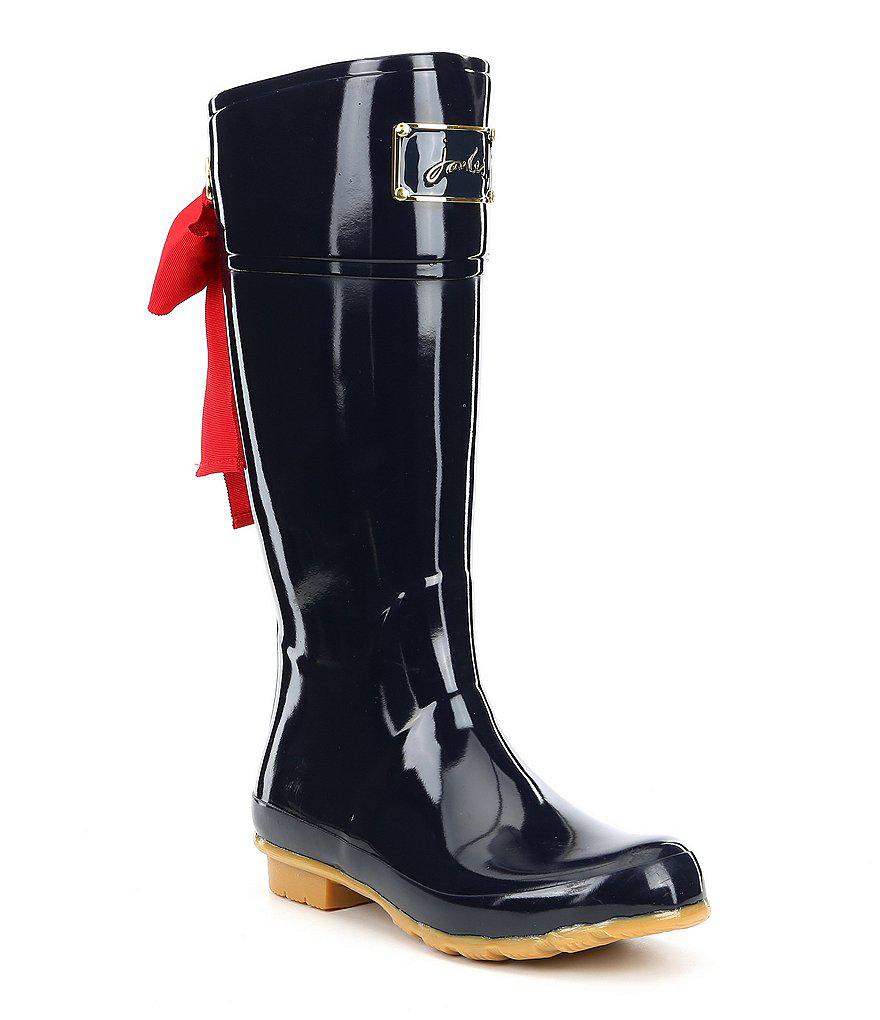 joules rain boots with bows