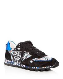 x Keith Haring Women's Printed Leather & Suede Lace Up Sneakers