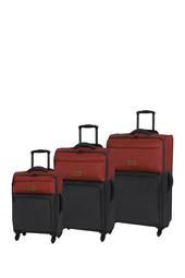 Duotone 4 Wheel 3-Piece Luggage Set