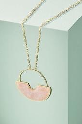 Glass Pendant Drop Necklace