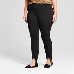 Ava & Viv™ Women's Plus Size Ponte Stirrup Pants - Ava & Viv™ Black