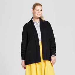 Women's Plus Size Textured Open Cardigan - A New Day™