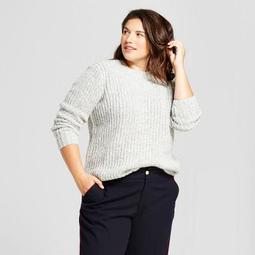 Women's Plus Size Cable Pullover Sweater - A New Day™