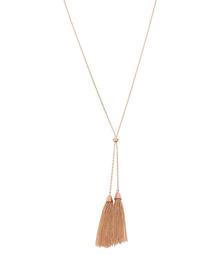Kenneth Cole New York Rose Gold Tassel Y-Necklace