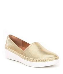 FitFlop Casa Metallic Leather Slip-On Loafers