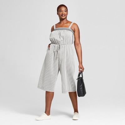 universal thread striped jumpsuit