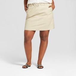 Women's Plus Size Utility Skirt -  A New Day™ Khaki