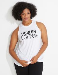 Gym Hair Don't Care Graphic Active Tunic Tank