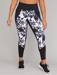 Wicking Active 7/8 Legging - Printed with Mesh