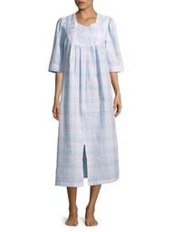 Plus Long Plaid Nightgown
