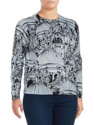 Plus Florence Print Cardigan