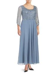Plus Sheared Sequin Dress