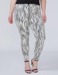 Super Stretch Skinny Jean with Power Pockets - Zebra Print