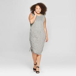 Women's Plus Size Ruched Side Knit Dress - Ava & Viv™