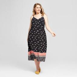 Women's Plus Size Floral Print Sleeveless Maxi Dress - Xhilaration™