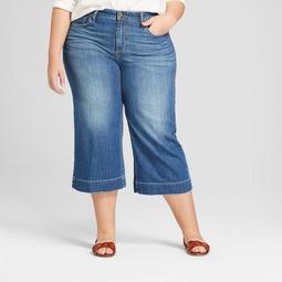 womens plus wide leg jeans